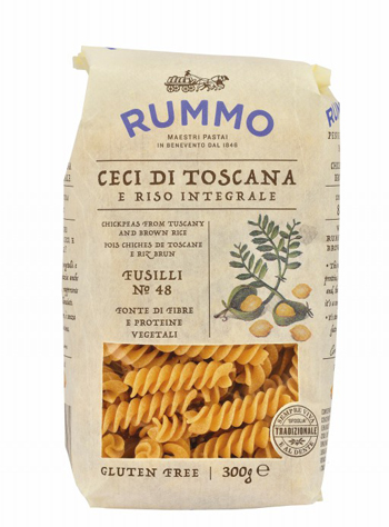 RUMMO FUSILLI N 48 CECI DI TOSCANA E RISO INTEGRALE 300 G - Fontenova srl
