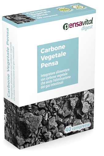 CARBONE VEGETALE PENSA 40 COMPRESSE - Fontenova srl