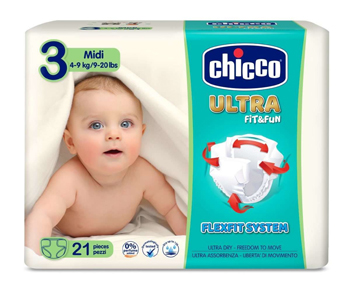 CHICCO PANNOLINO ULTRA CHICCHO MIDI 21 X 10 - Fontenova srl