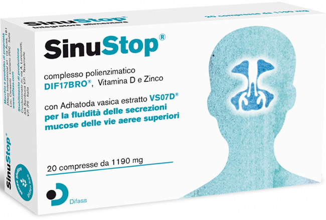 SINUSTOP 20 COMPRESSE DA 1190 MG - Fontenova srl