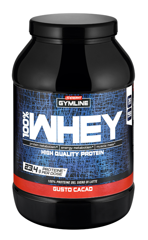 GYMLINE 100% WHEY CONCENTRATE CACAO 900 G - Fontenova srl