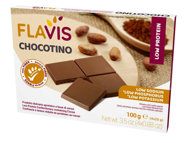 FLAVIS CHOCOTINO 4 PORZIONI DA 25 G - Fontenova srl