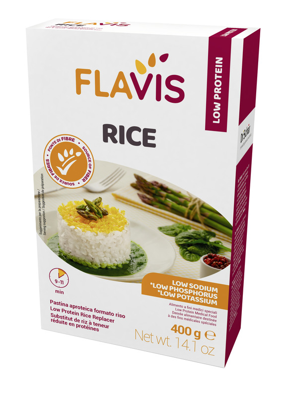 FLAVIS RICE PASTINA APROTEICA FORMATO RISO 400 G - Fontenova srl