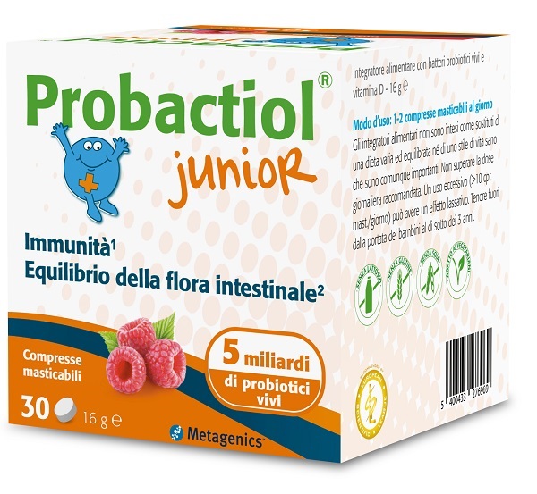 PROBACTIOL JUNIOR 30 COMPRESSE MASTICABILI NEW - Fontenova srl