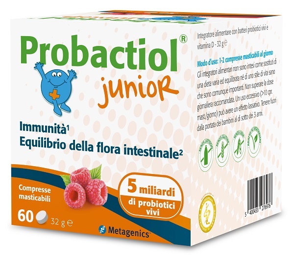 PROBACTIOL JUNIOR 60 COMPRESSE MASTICABILI NEW - Fontenova srl