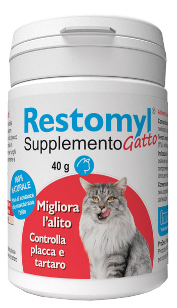 RESTOMYL SUPPLEMENTO GATTO FLACONCINO 40 G - Fontenova srl