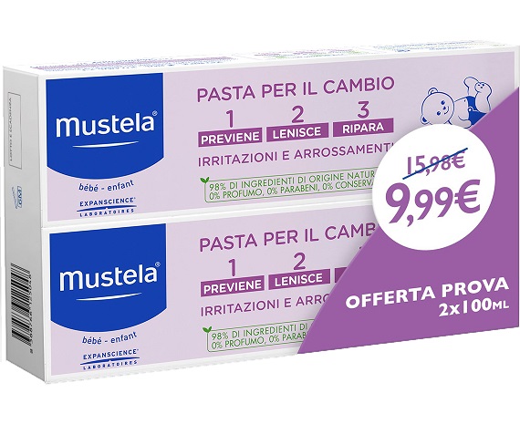 MUSTELA BIPACK PASTA CAMBIO 2 X 100 ML - Fontenova srl