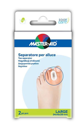 SEPARATORE DITA IN GEL MASTER-AID FOOTCARE PER ALLUCE LARGE 2 PEZZI D2 - Fontenova srl