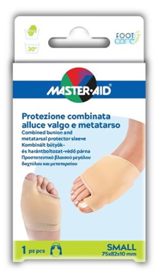 PROTEZIONE MASTER-AID FOOTCARE PER ALLUCE VALGO E METATARSO SMALL 1 PEZZO D7 - Fontenova srl