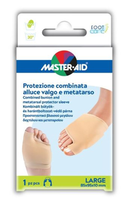 PROTEZIONE MASTER-AID FOOTCARE PER ALLUCE VALGO E METATARSO LARGE 1 PEZZO D8 - Fontenova srl