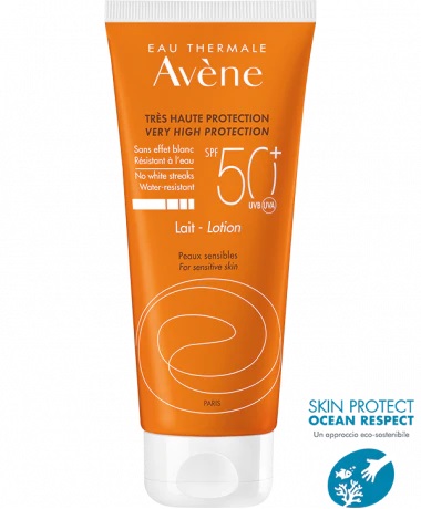 EAU THERMALE AVENE SOLARE LATTE SPF50+ 100 ML NUOVA FORMULA - Fontenova srl