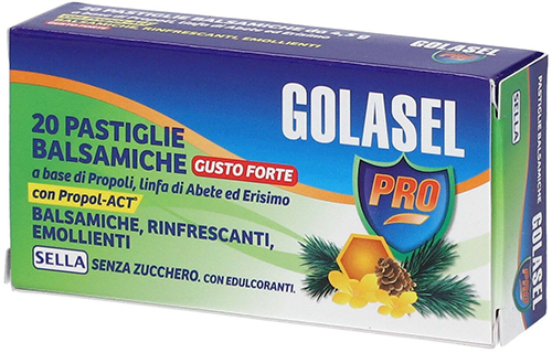 GOLASEL PRO 20 PASTIGLIE BALSAMICHE FORTI - Fontenova srl