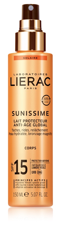 LIERAC SUNISSIME LATTE CORPO SPF15 150 ML - Fontenova srl