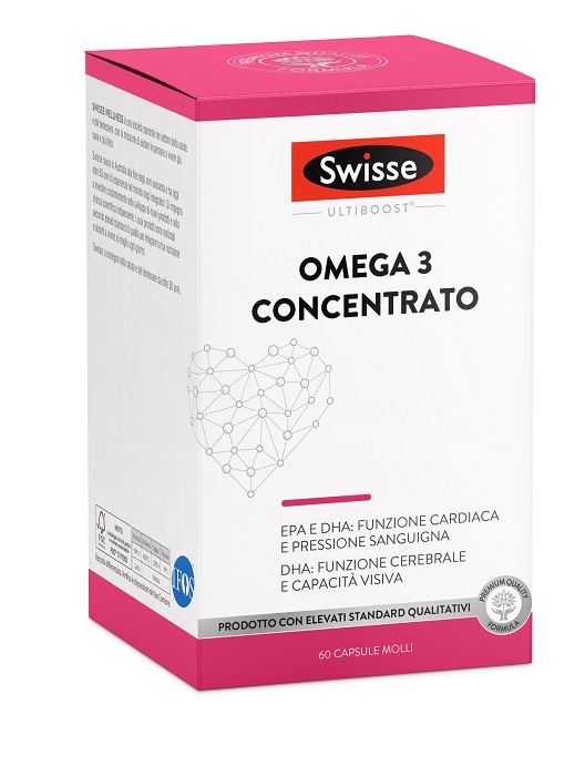 SWISSE OMEGA 3 CONCENTRATO 60 CAPSULE MOLLI DA 2440 MG - Fontenova srl