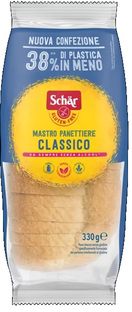 SCHAR CLASSICO DEL MASTRO PANETTIERE PANE BIANCO SENZA LATTOSIO 330 G - Fontenova srl
