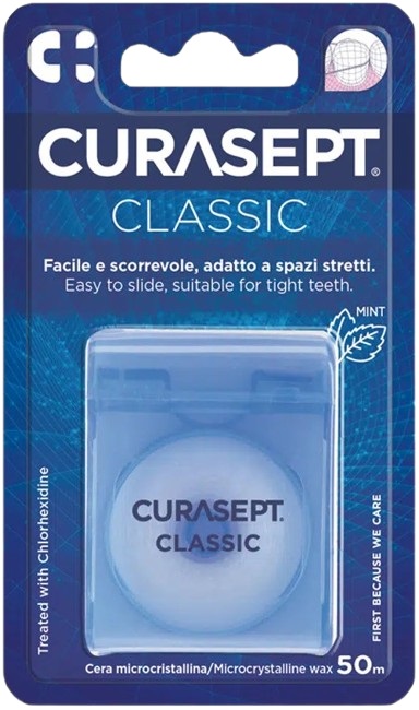 CURASEPT FLOSS CLASSIC CERATO CLOREXIDINA - Fontenova srl