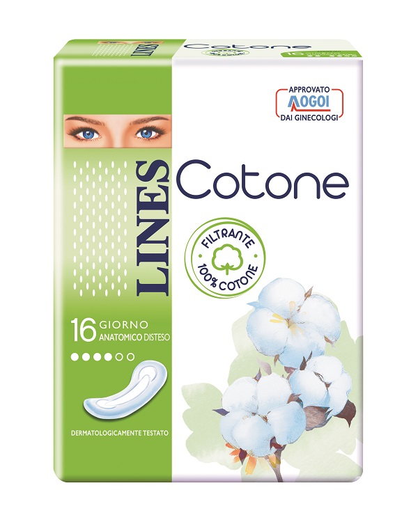 LINES COTONE NON ULTRA ANATOMICI DISTESI 16 PEZZI - Fontenova srl
