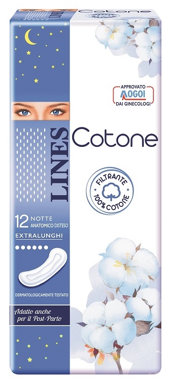 LINES COTONE NON ULTRA NOTTE DISTESI 12 PEZZI - Fontenova srl