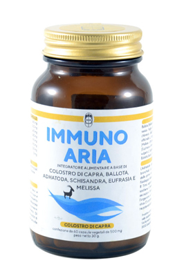 IMMUNO ARIA COLOSTRO DI CAPRA RESPIRAZIONE 60 CAPSULE VEGETALI - Fontenova srl