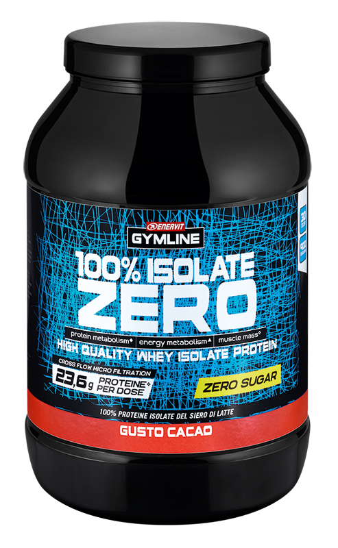 GYMLINE 100% WHEY ISO ZERO CACAO 900 G - Fontenova srl