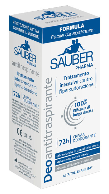 SAUBER DEOANTITRASPIRANTE 72H CREMA 30 ML - Fontenova srl