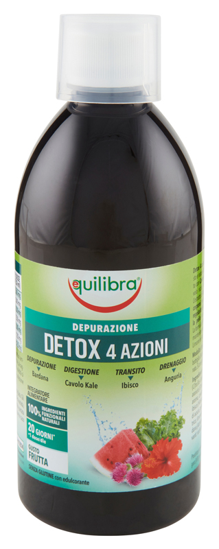 DETOX 4 AZIONI GUSTA FRUTTA 500 ML - Fontenova srl
