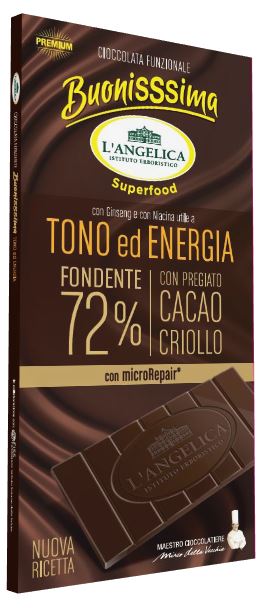 L'ANGELICA TAVOLETTA FUNZIONALE TONO ENERGIA 80 G - Fontenova srl