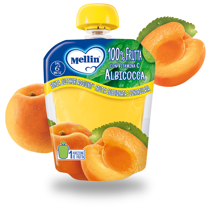 MELLIN POUCH ALBICOCCA 90 G - Fontenova srl