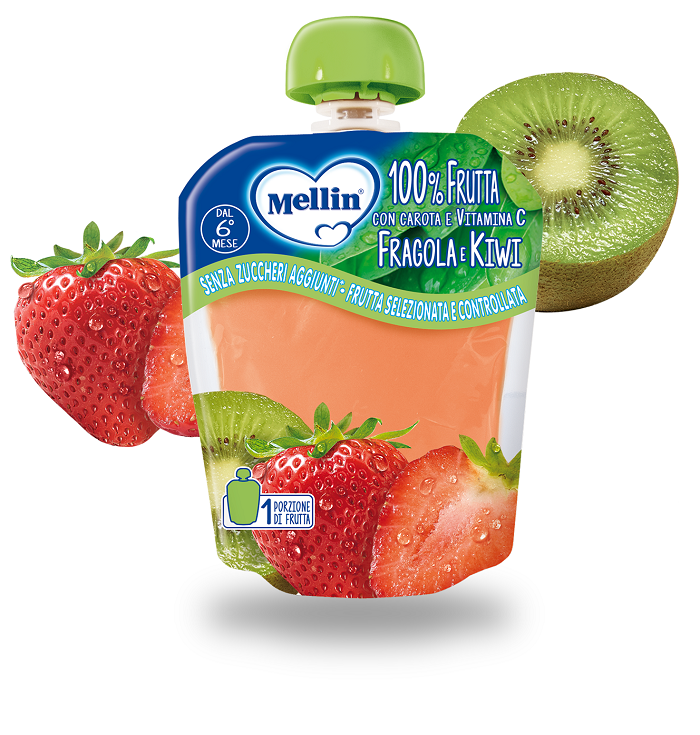 MELLIN POUCH FRAGOLA KIWI 90 G - Fontenova srl