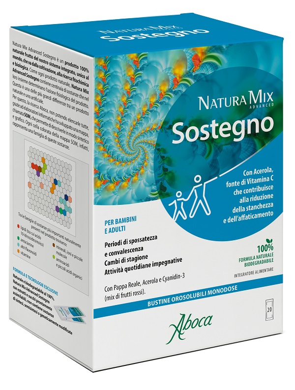 NATURA MIX ADVANCED SOSTEGNO OROSOLUBILE 20 BUSTINE - Fontenova srl