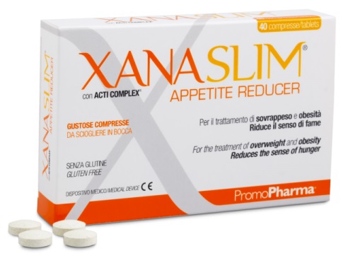 XANASLIM APPETITE REDUCER 40 COMPRESSE MASTICABILI - Fontenova srl