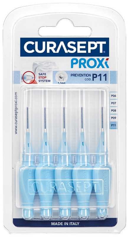 CURASEPT PROXI P11 AZZURRO/LIGHT BLUE 5 PEZZI - Fontenova srl