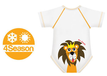BODY 0/36M BIO COTTON 4SEASON LEONE - Fontenova srl
