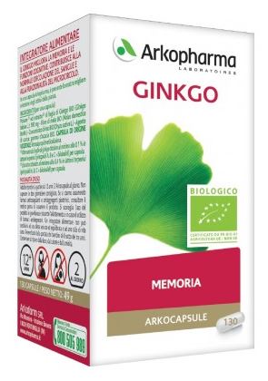 ARKO CAPSULE GINKGO BIO 130 CAPSULE - Fontenova srl