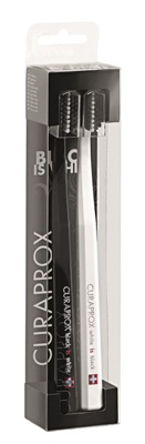 SPAZZOLINO CURAPROX WHITE IS BLACK WHITE/BLACK 2 PEZZI - Fontenova srl