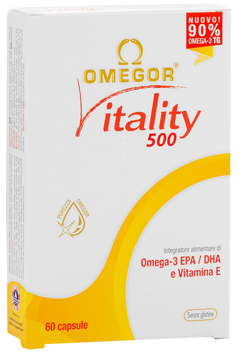 OMEGOR VITALITY 500 60 CAPSULE - Fontenova srl