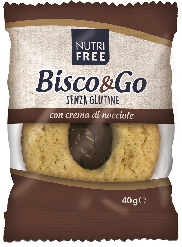 NUTRIFREE BISCO&GO CON CREMA DI NOCCIOLE 40 G - Fontenova srl