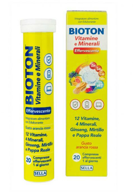 BIOTON VITAMINE E MINEALI 20 COMPRESSE EFFERVESCENTI - Fontenova srl