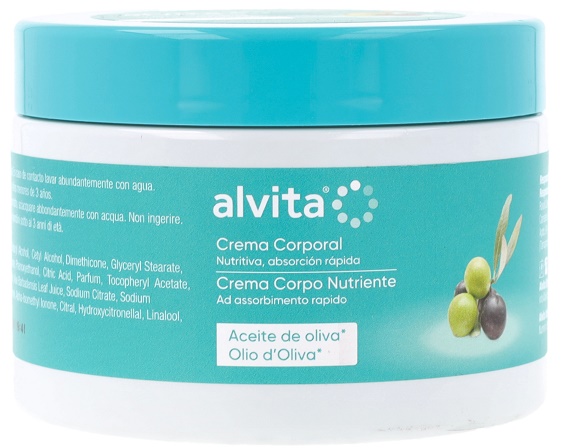 ALVITA CREMA CORPO NUTRIENTE OLIO D'OLIVA 300 ML - Fontenova srl