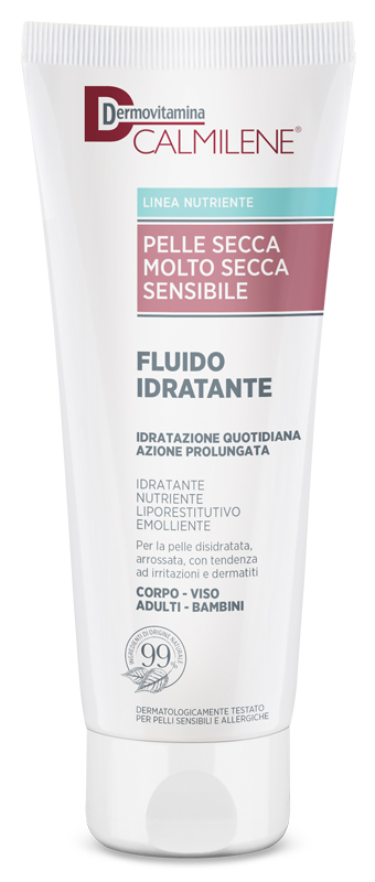 DERMOVITAMINA CALMILENE FLUIDO IDRATANTE PER PELLE SECCA, MOLTO SECCA E SENSIBILE 250 ML - Fontenova srl