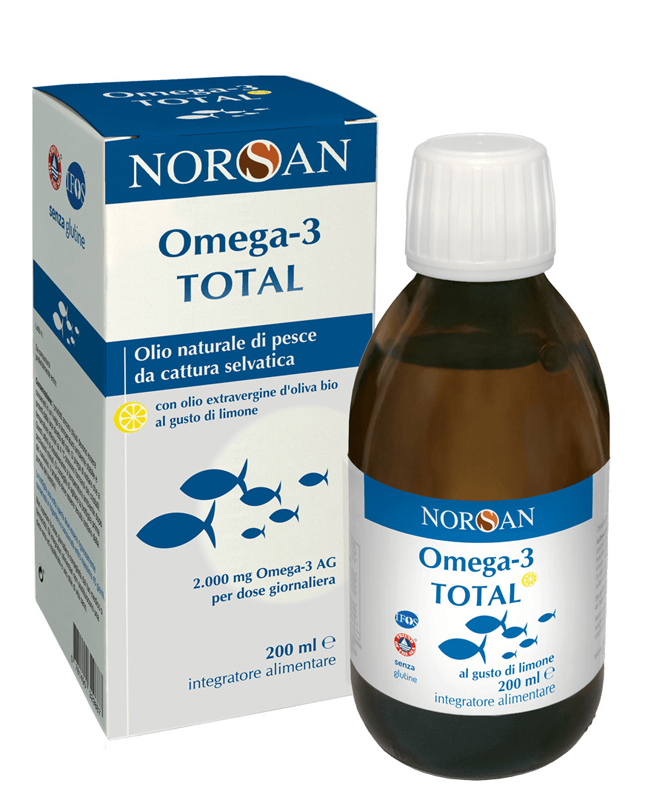 NORSAN OMEGA 3 TOTAL 200 ML GUSTO LIMONE - Fontenova srl
