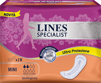 LINES SPECIALIST PANNOLONE MINI FARMA 18 PEZZI - Fontenova srl