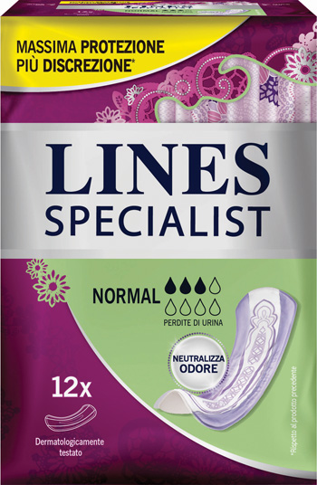 LINES SPECIALIST PANNOLONE NORMAL FARMA 12 PEZZI - Fontenova srl