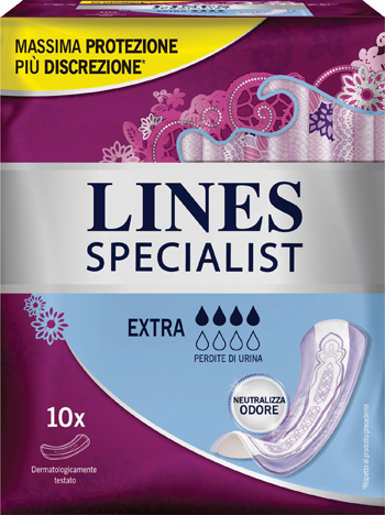 LINES SPECIALIST PANNOLONE EXTRA FARMA 10 PEZZI - Fontenova srl