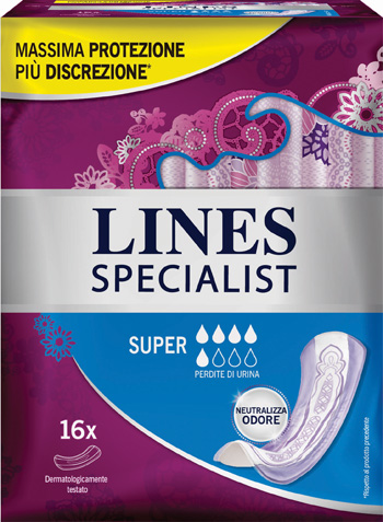 LINES SPECIALIST PANNOLONE SUPER FARMA 16 PEZZI - Fontenova srl