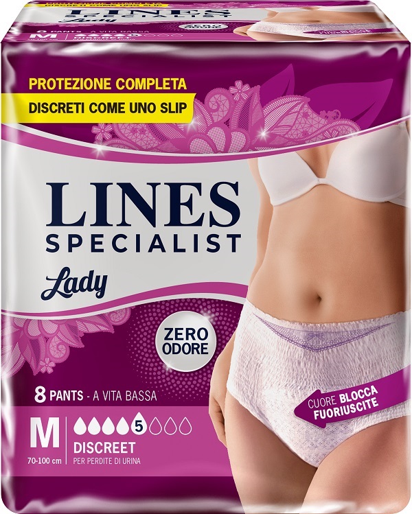 LINES SPECIALIST PANTS DISCREET M FARMA 8 PEZZI - Fontenova srl