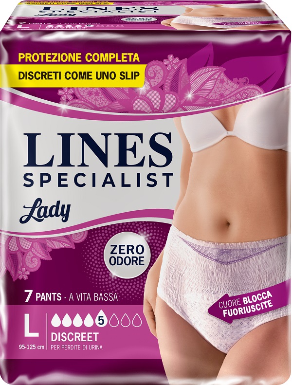 LINES SPECIALIST PANTS DISCREET L FARMA 7 PEZZI - Fontenova srl