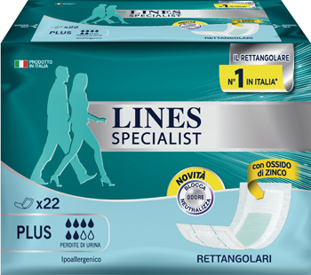 LINES SPECIALIST PANNOLONE RETTANGOLARE 22 PEZZI - Fontenova srl