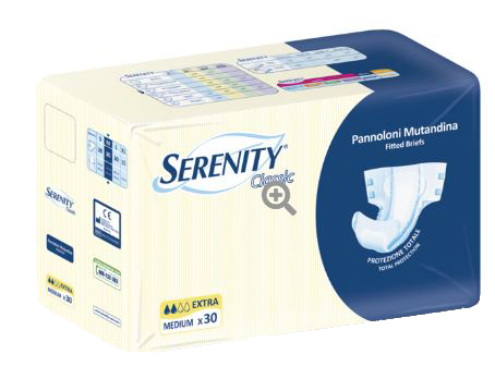 SERENITY PANNOLONE A MUTANDINA CLASSIC EXTRA XL 15 PEZZI - Fontenova srl