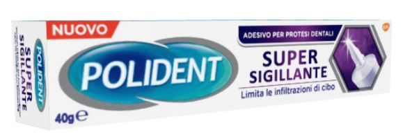 POLIDENT SUPER TENUTA+SIGILLANTE ADESIVO PROTESI DENTALE 40 G - Fontenova srl